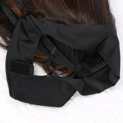 Ombré honey brown headband wig