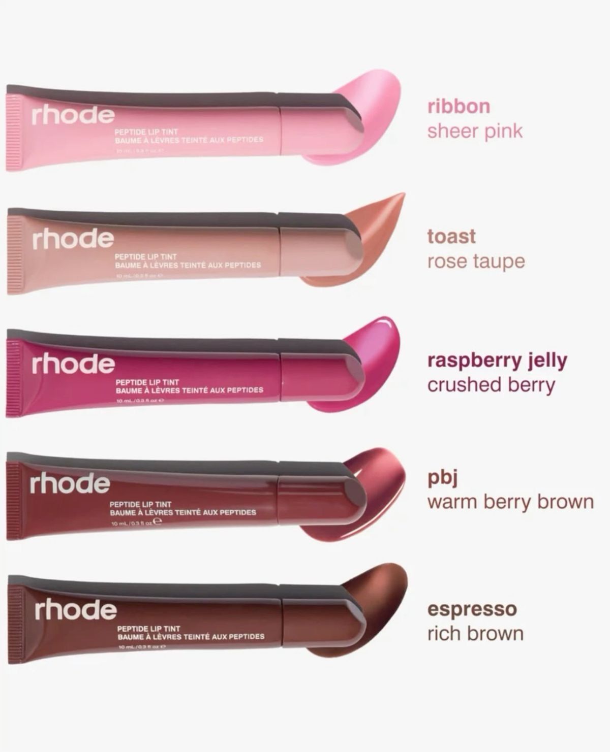 Rhode lipgloss (4 pack)
